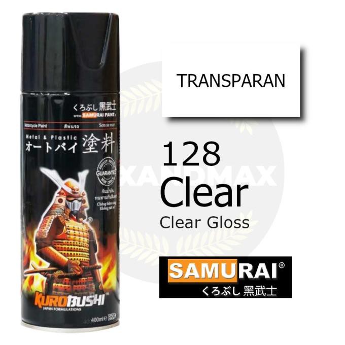 

(BISA COD) Pilox Cat Samurai Paint 128 Clear Glossy (Vernis) Standard 400ml BERKUALITAS Kode 854