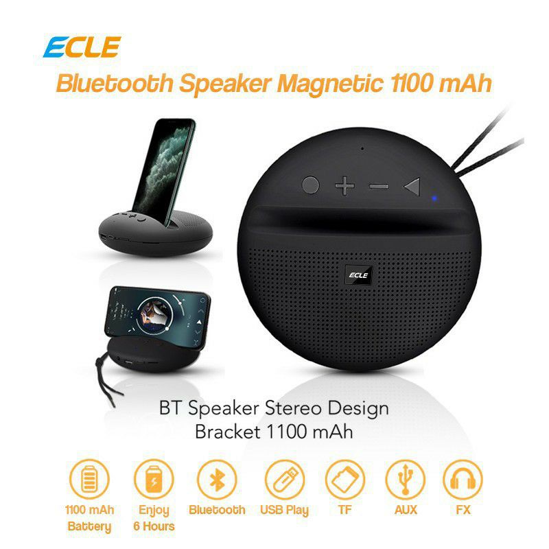 ECLE BSE-1602 Bluetooth Speaker Magnetic Circular 1100mAh