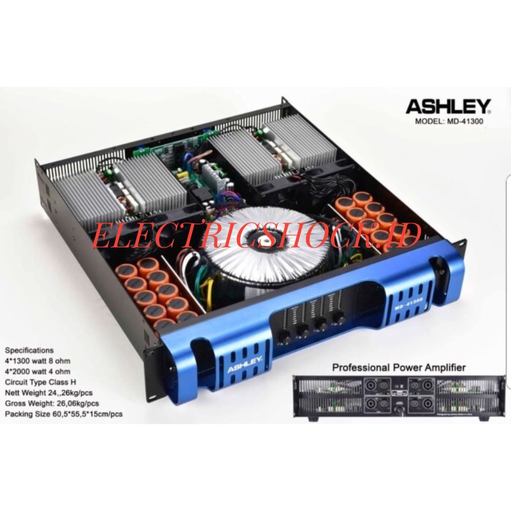 POWER AMPLIFIER ASHLEY MD 41300 / MD41300 / MD-41300 ORIGINAL
