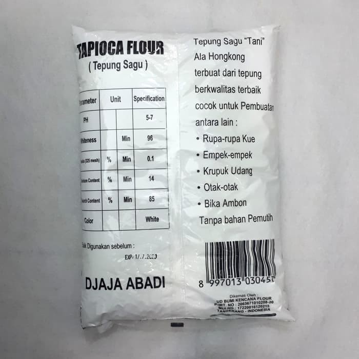 Sagu Tani Lentera Naga Tapioca Flour 1000g Pak Tani Tepung Sagu