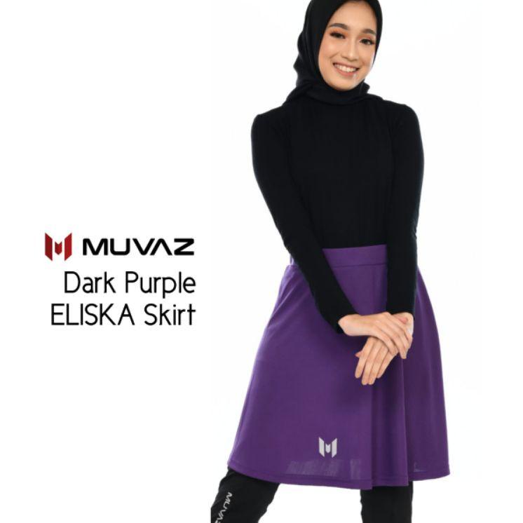 ➱ Muvaz Eliska Skirt B - Rok Olahraga Wanita Polos Model Payung - Varian Warna B ℗
