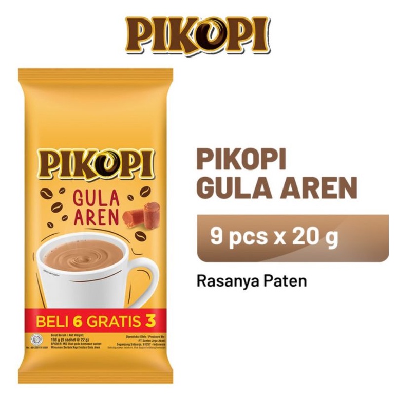 

9 PCS PIKOPI GULA AREN/3 IN 1 KOPI MIX/MOCCACHINO