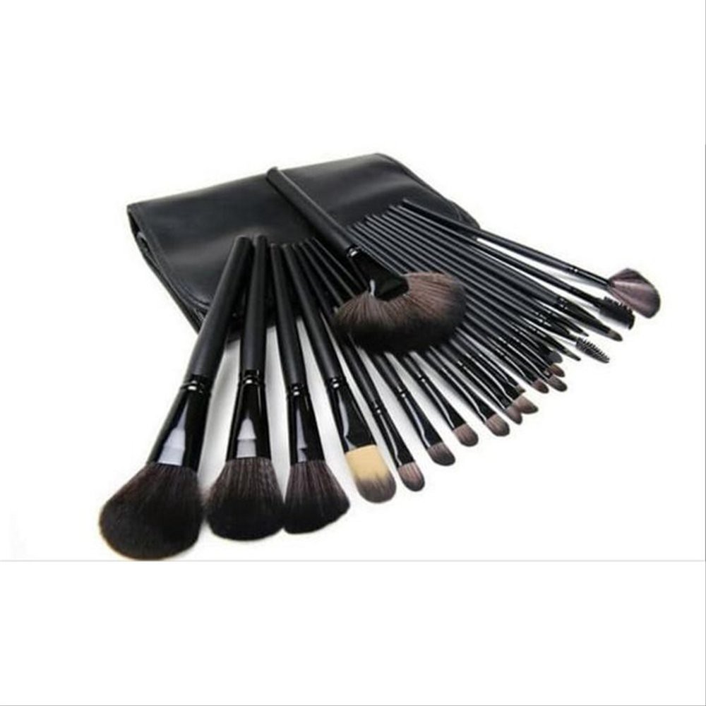 Brush Set 24 Pcs Free Pouch Kuas Make Up Set Makeup Brush Make Up Set