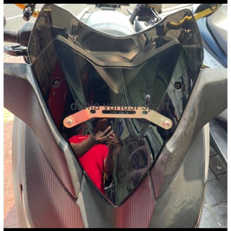 Windshiel/Winsil Visor Yamaha Xmax MHR Pendek Hitam Pekat