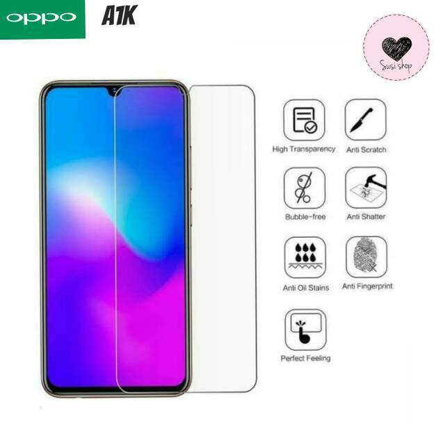 Tempered Glass OPPO A1K / AntiGores Kaca OPPO A1K