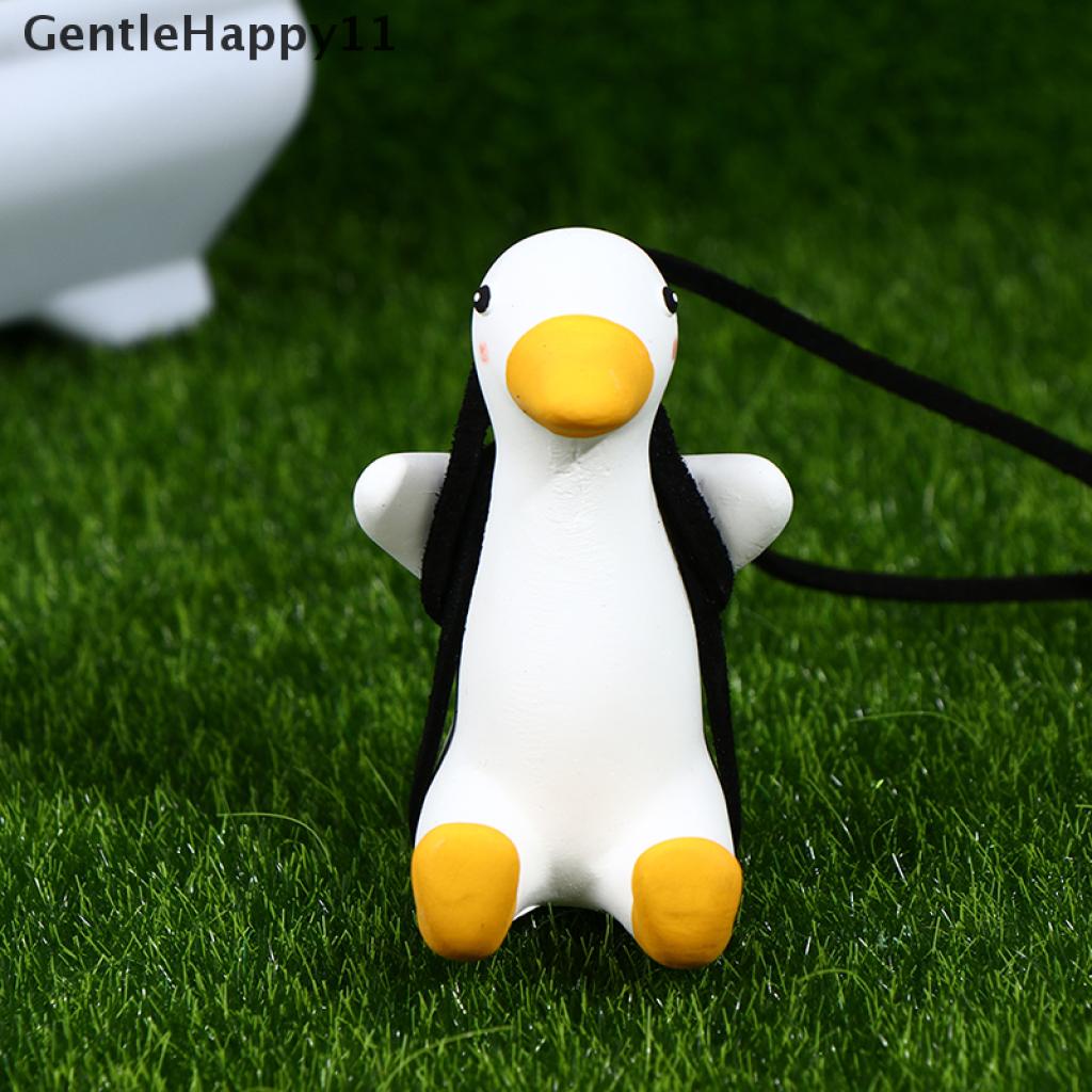 Gentlehappy Cute Little Duck Mobil Liontin Dekorasi Bebek Swing Auto Spion Pendant