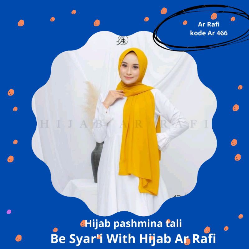 Jilbab hijab pashmina instant tali terbaru dari arrafi hijab wanita cantik zoya elzatta rabbani