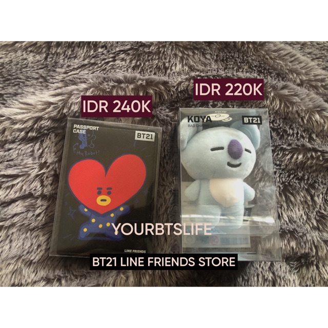 Bagcharm BT21 Passport Case BT21 OFFICIAL