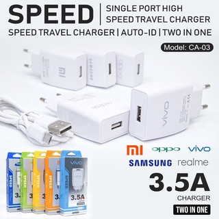 Tc Travel Charger Kode CA 03 CA03 Single Port Samsung Xiaomi Oppo Vivo