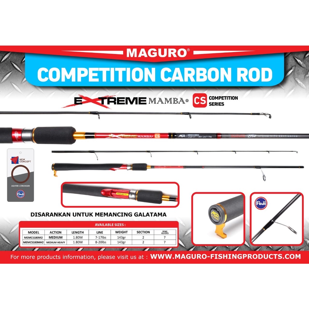 Rod MAGURO EXTREME MAMBA CS - COMPETITION SERIES