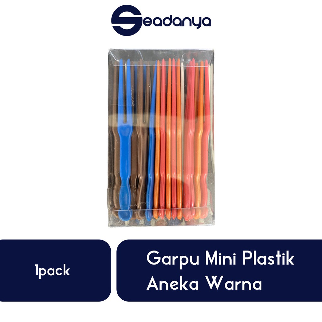 

Garpu Mini Plastik Polos Aneka Warna Isi 30pcs-Garpu Kue Tart/Kuetart Ulang Tahun/Cake/Brownies