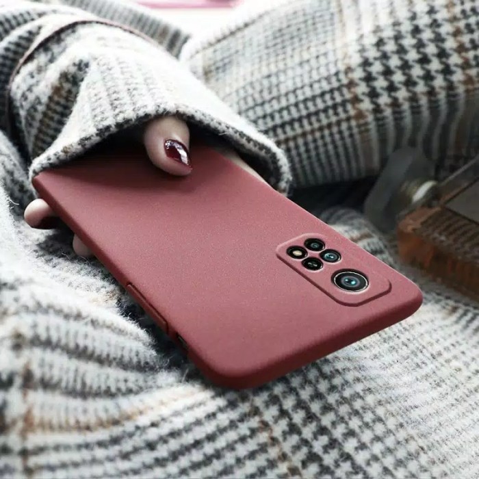 Soft Case Poco F3 Slim Matte Silicon Sandstone