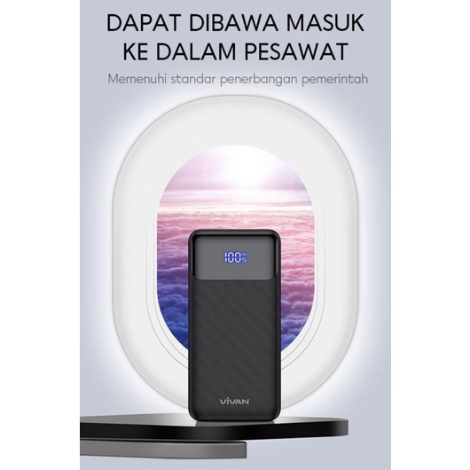 Power Bank ORIGINAL VIVAN VPB-X10 10000mAh 20W Quick Charge Large LCD Display VPB X10 10000 mah PB