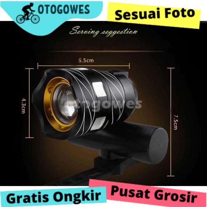 Lampu sepeda lipat polygon united mtb Lipat Sport LED Charger Zoom