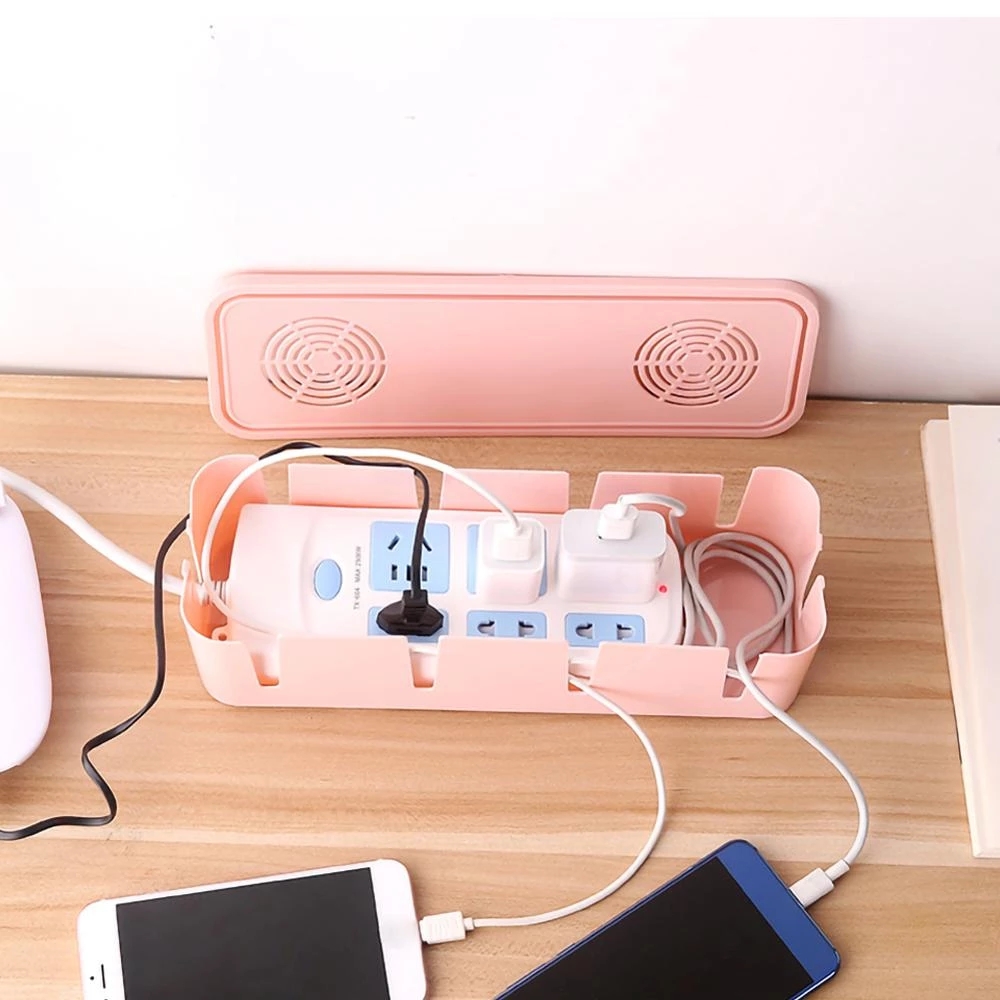 Kotak Penyimpanan Kabel Power Strip Tahan Debu