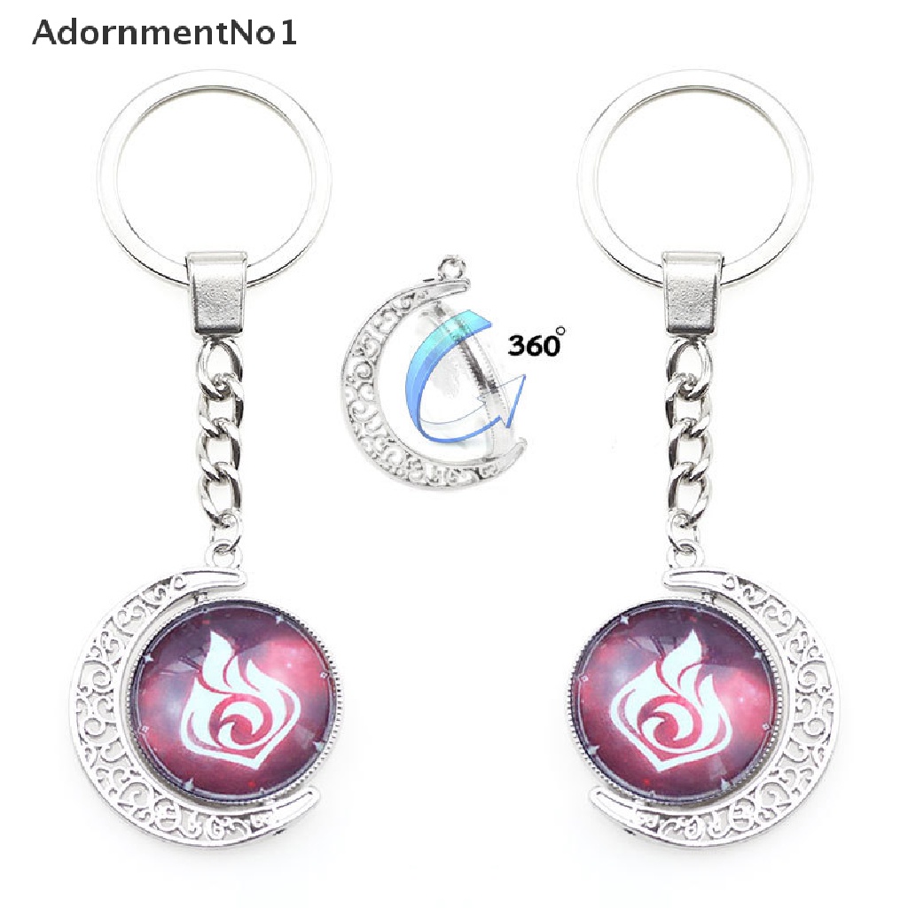 (AdornmentNo1) Gantungan Kunci Motif Anime Genshin Impact Element God Eye Untuk Aksesoris Tas