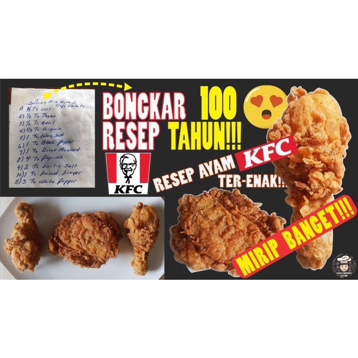 

✨COD✨ Premix Bumbu Rahasia Ayam Goreng KFC Kolonel Sanders Super Crispy