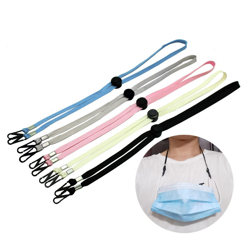 Grosir - K936 Strap Masker Warna / Tali Pengait Masker Polos / Kalung Masker Polos / Tali Masker