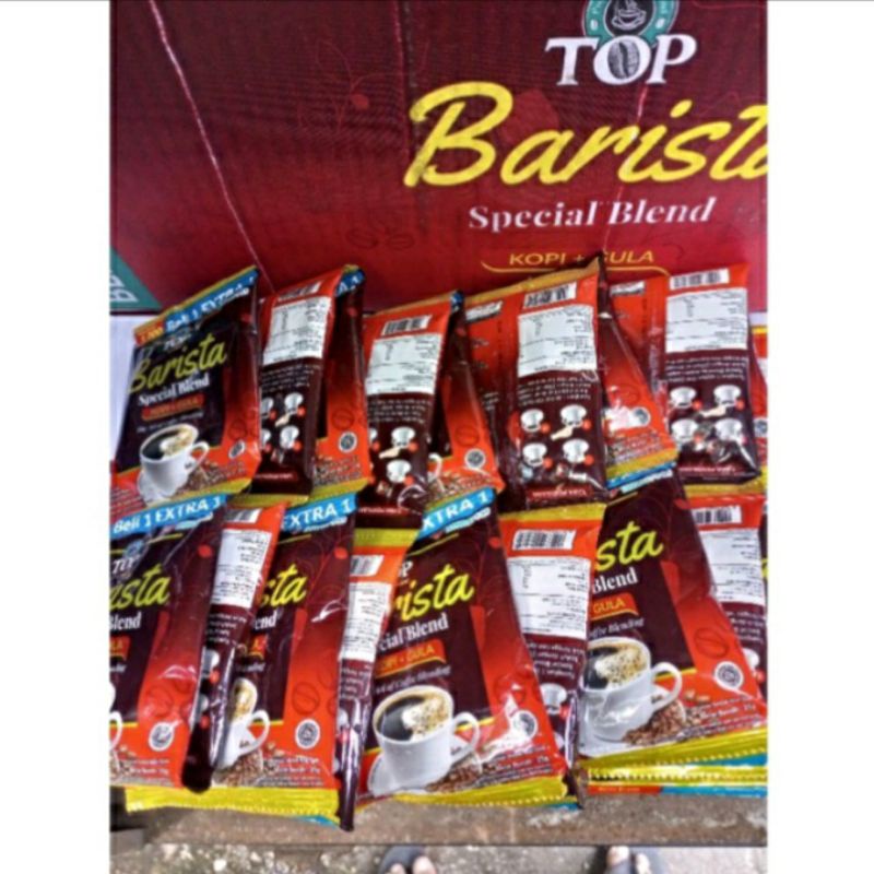 

KOPI Top Coffee BARISTA special blend # kopi + gula #1 renceng isi 15 pcs #MURAH#PROMO#