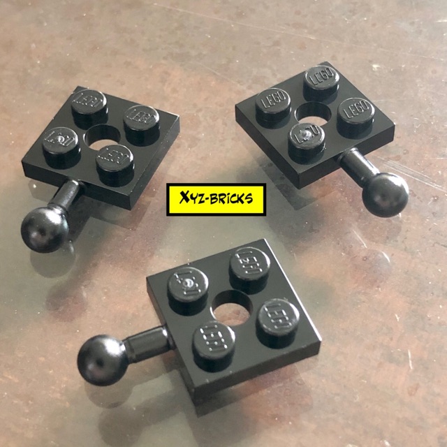 LEGO PARTS 6051038 - Plate 2x2 with Ball Black