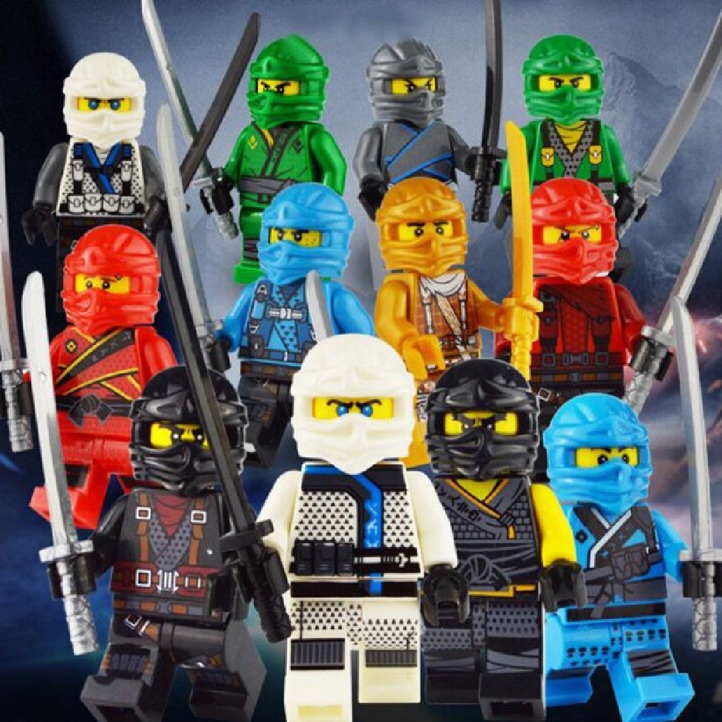 Xo 20pcs Mainan Balok Bangunan Partikel Kecil DIY Desain Boneka Ninjago Untuk Hadiah Ulang Tahun Anak