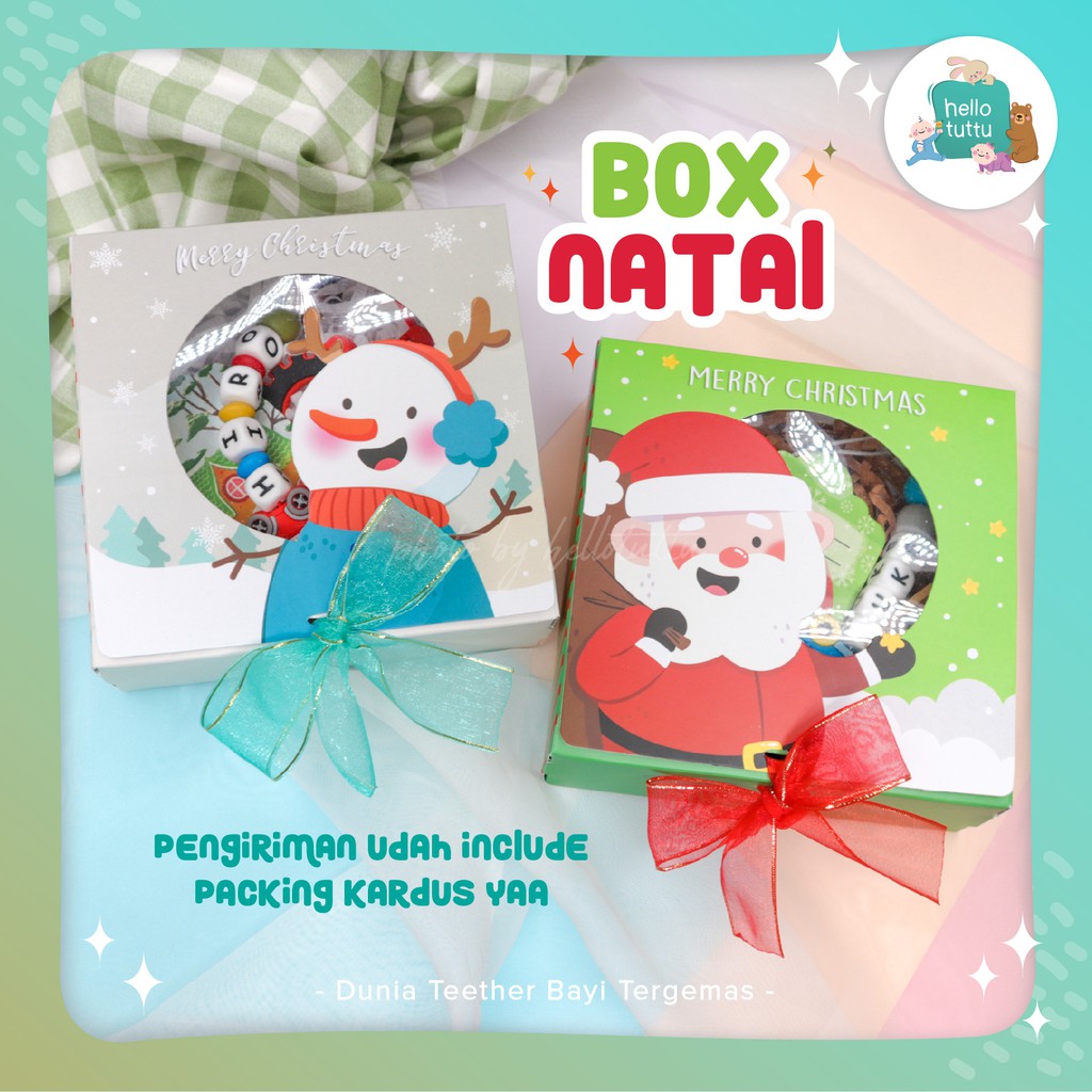 

Box Kado Natal 14x14cm / Hampers Christmas / Hellotuttu / Sudah include packing kardus