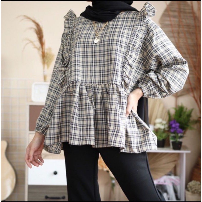 TRV FASHION CIRELEA BLOUSE - BLOUSE MUTHIA FIT TO L