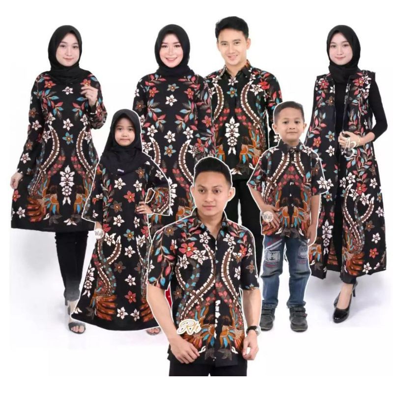 STRPE572 BAJU BATIK KELUARGA BATIK COUPLE KELUARGA BAJU BATIK SERAGAM KELUARGA