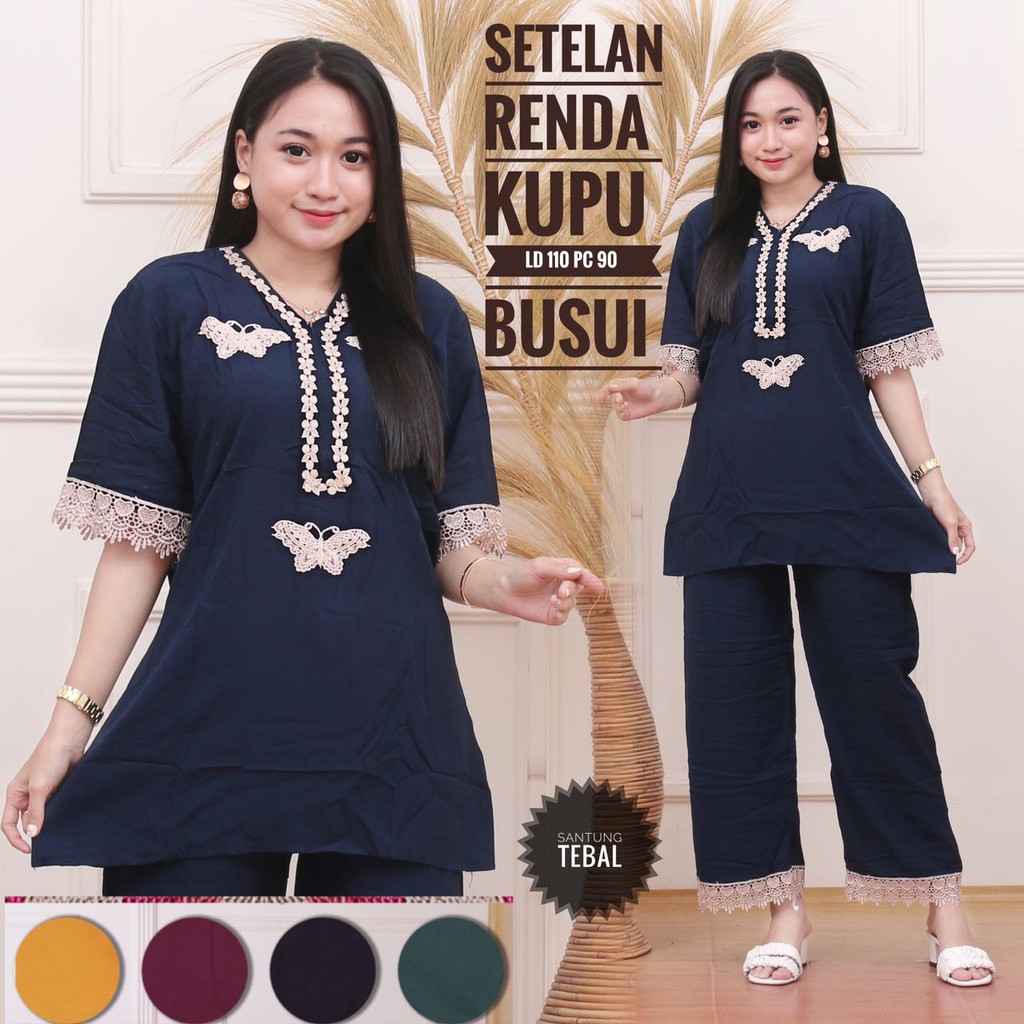 SETELAN CP RENDA ARAB POLOS BUSUI RAYON SANTUNG TERBARU