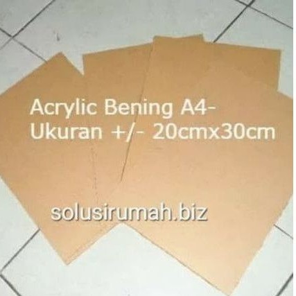 

ACRYLIC SHEET A4 2MM 20x30cm BENING MIKA TRANSPARANT