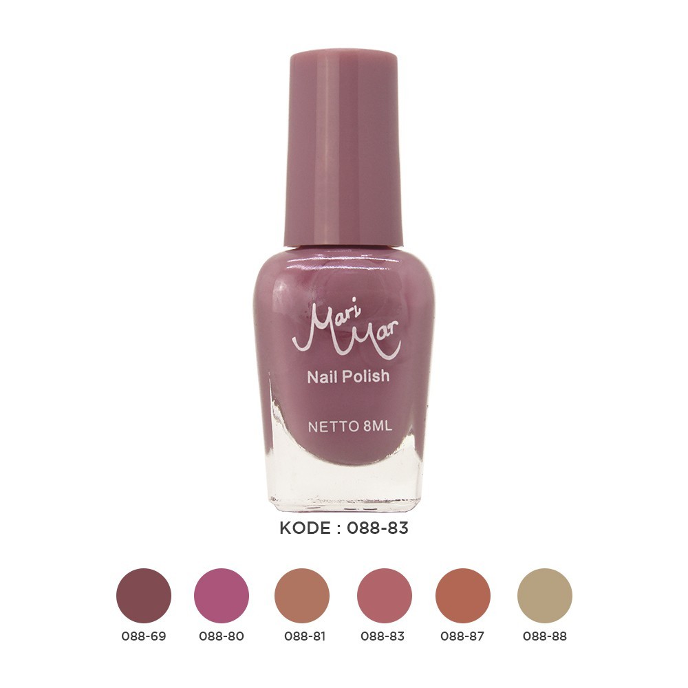 MARIMAR NAIL POLISH NUDE COLORS NEW FASHION CODE 088-kutek