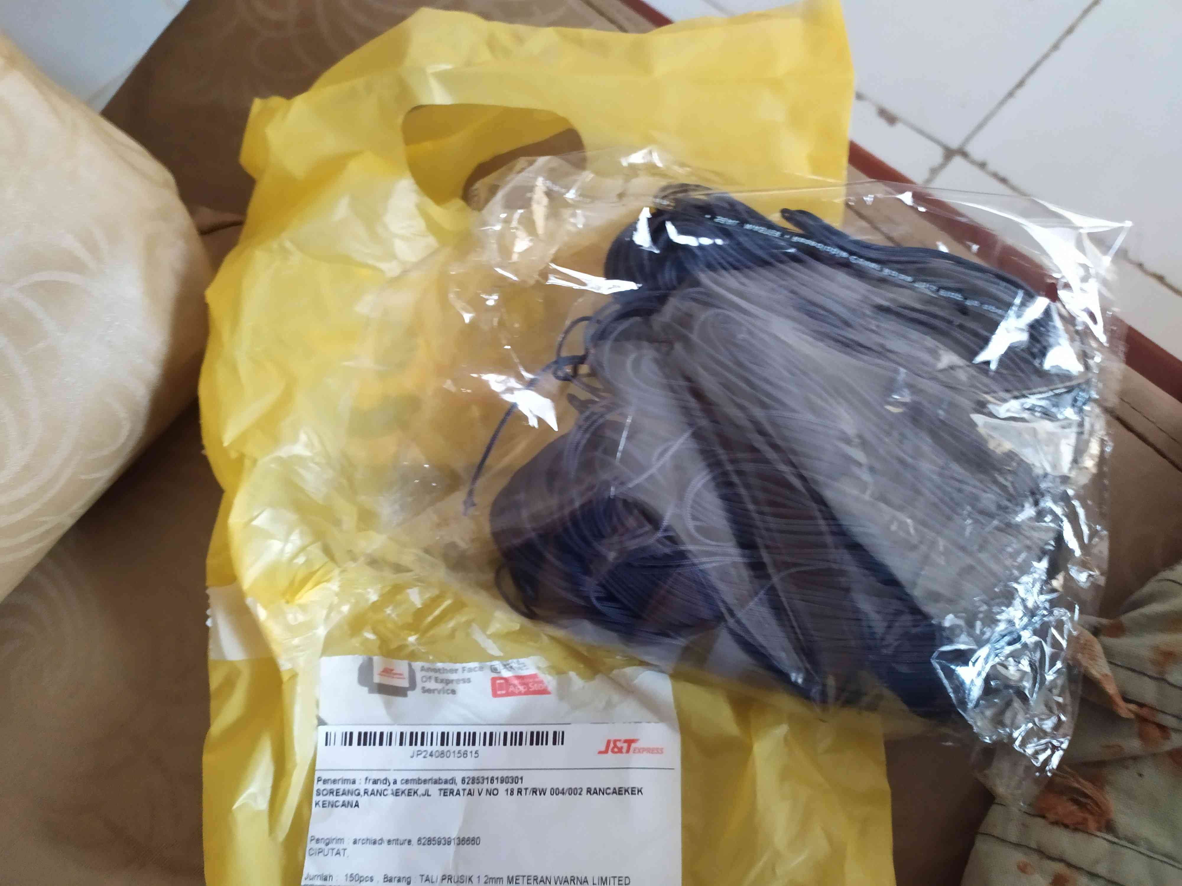 Tali Prusik 1.2mm Meteran Warna Limited Edition