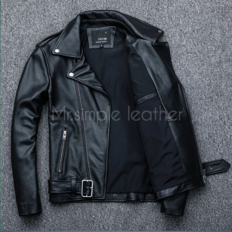 Jaket Kulit Pria Ramones/Jaket Semi Kulit /Jaket Kulit Sintetis