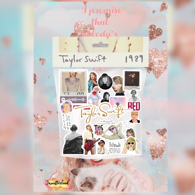

[24 PCS STICKERS] Stickers Taylor Swift untuk laptop, hp, dll