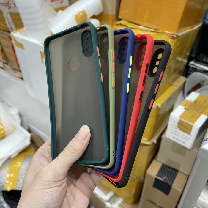 REDMI 6X MI A2 PREMIUM HYBDRID BUMPER DOVE CASE ANTI PECAH