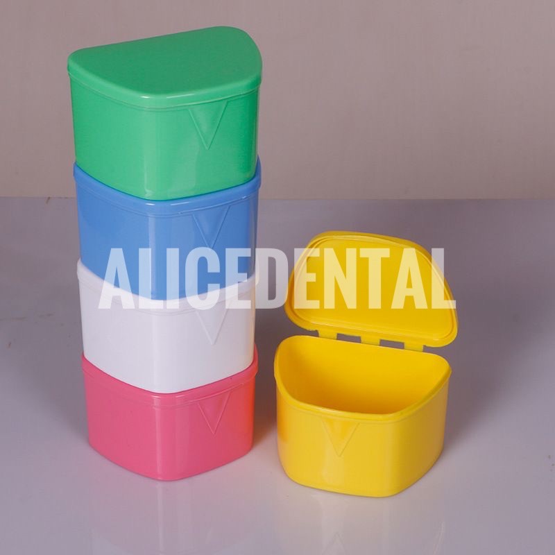 Kotak retainer BESAR denture box gigi palsu tempat wadah kawat retainer gigi behel hawley bening gigi tiruan lepasan alignment untuk rendam air