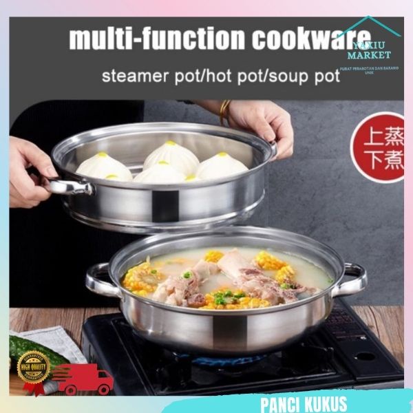 PANCI KUKUS STEAMER 2 SUSUN DANDANG STEAMER KUKUS STAINLESS