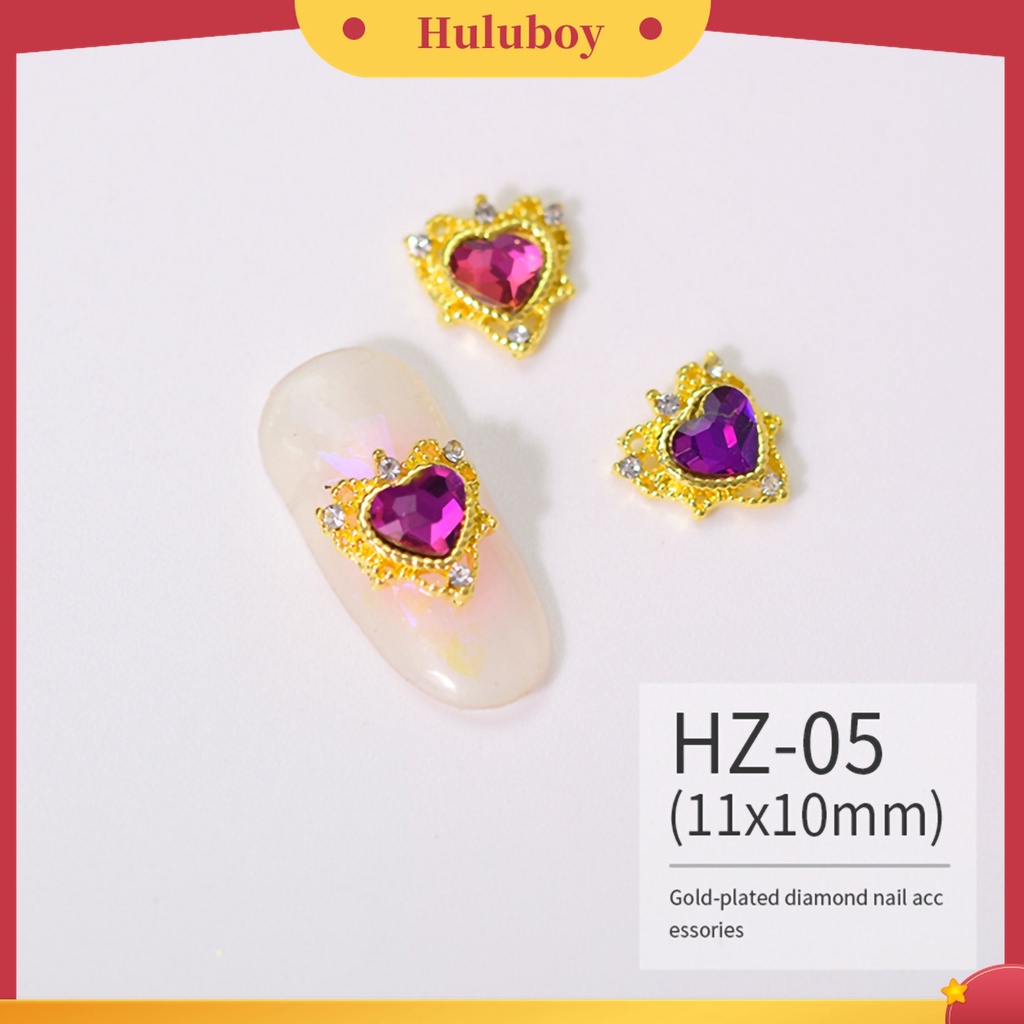 Huluboy Huluboy♡ 10pcs Ornamen Glitter Kuku Tahan Lama Untuk Membuat Perhiasan