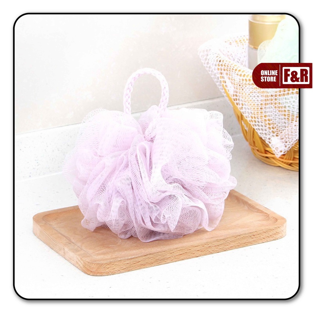 Spons Mandi Bola Jaring Busa Shower Puff Premium Bath Sponge Ball Foaming