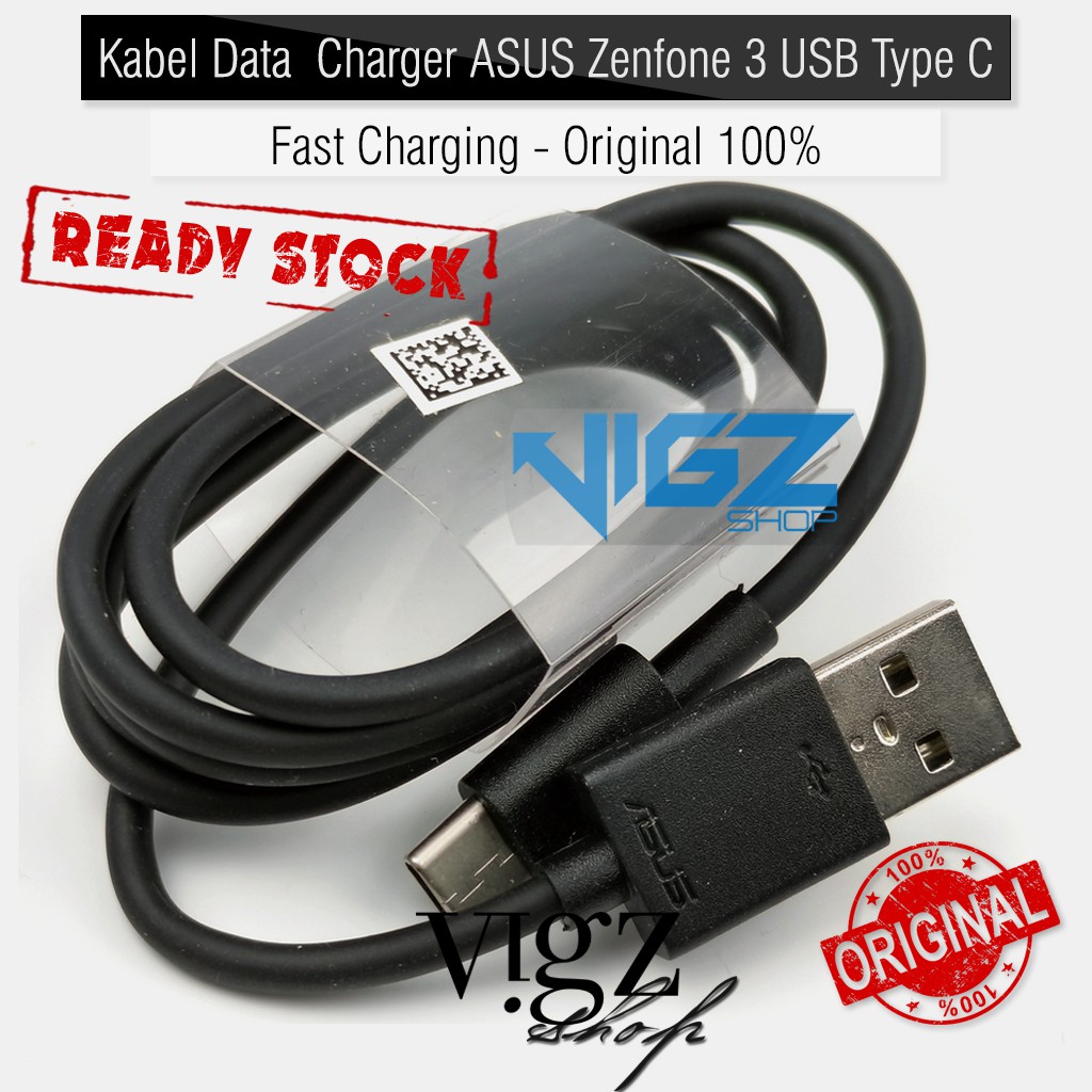 Kabel Data / Charger ASUS Zenfone 3 USB Type C Fast Charging Original 100%