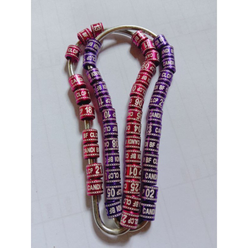 RING BURUNG MURAI BATU MURAH/GELANG IDENTITAS BURUNG/LASER LIS/BISA PESAN NAMA/MINIM ORDER 25 BIJI