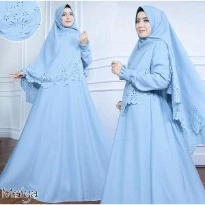 dress muslim maiya syari lsser 5 warna chaedw_shop