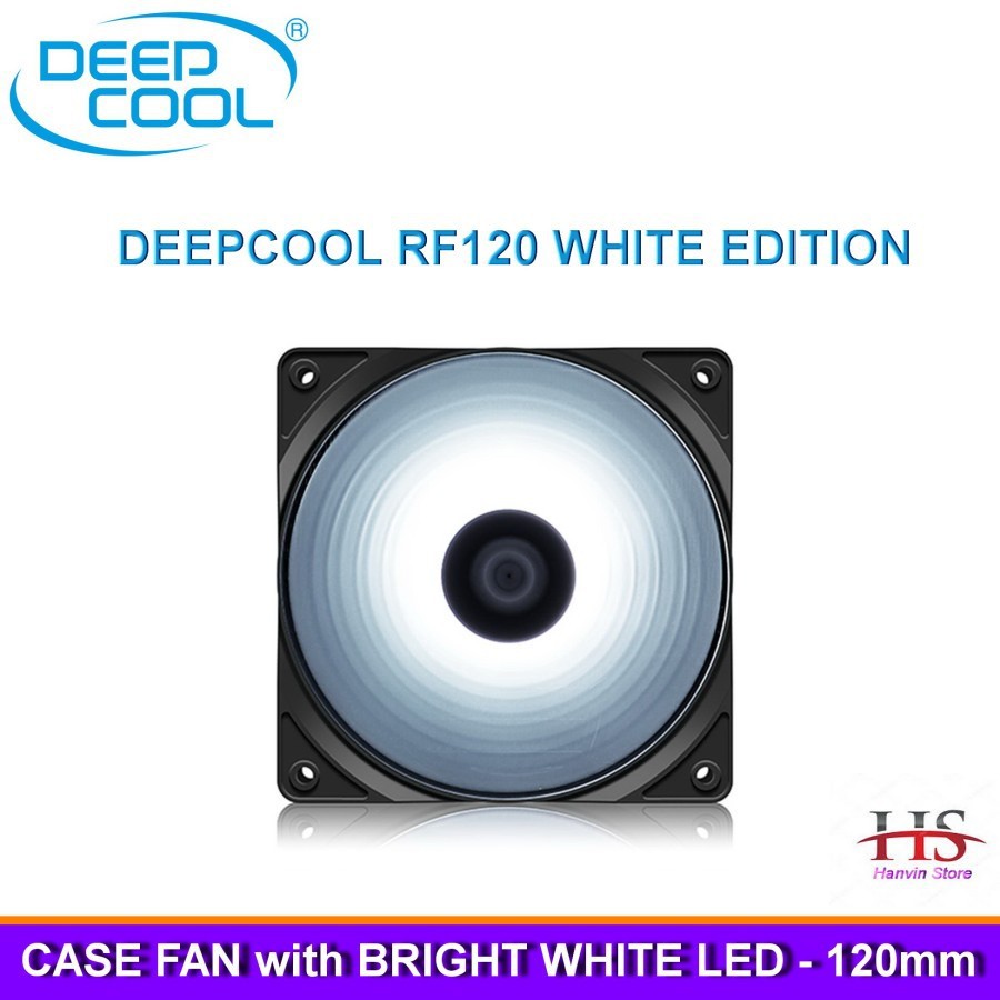 Deepcool RF120 / RF 120 WHITE LED - 12CM Fan Casing