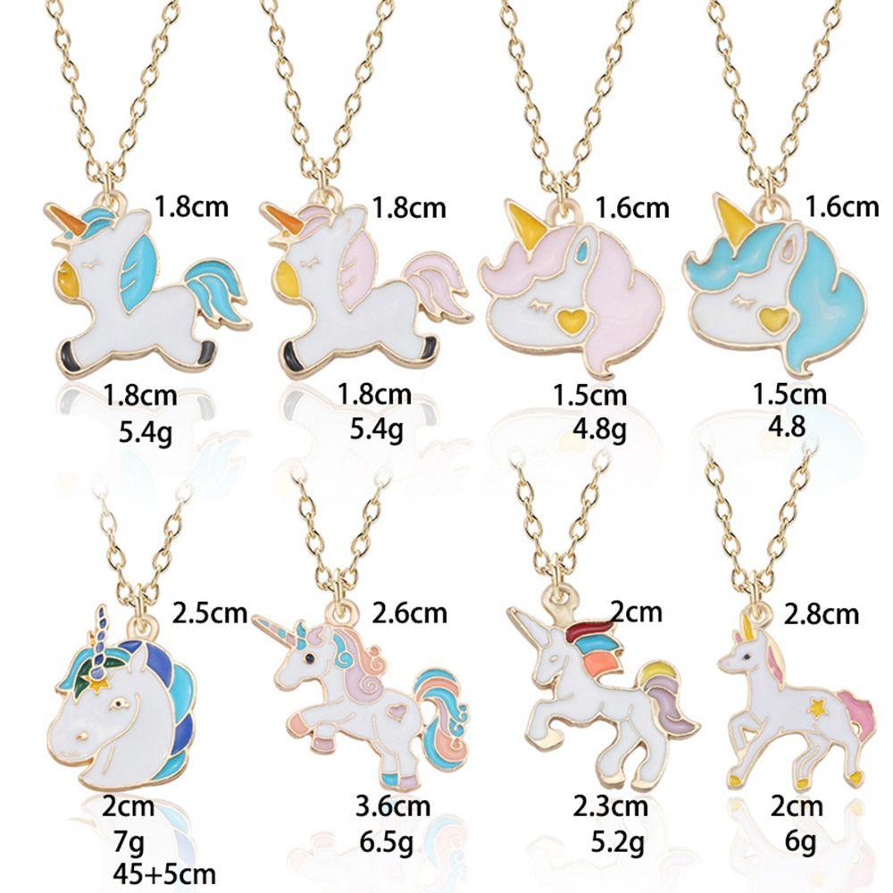 R-bunga Unicorn Liontin Indah Modis Perhiasan Fashion Pendant