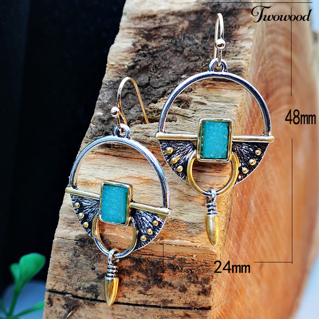 1 Pasang Anting Menjuntai Gaya Vintage Boho Retro Untuk Wanita