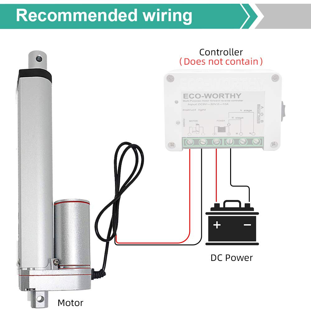 Linear Motor Electric Controller Actuator 1500N DC 12V