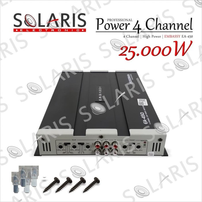 POWER MOBIL 4 CHANNEL 25000 WATT EMBASSY EA-450