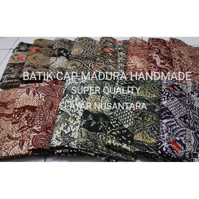 SARUNG/BAHAN BATIK CAP MADURA 100% HANDMADE (SUPER QUALITY)