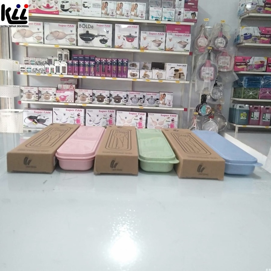 Kotak Sendok Set - Sendok Garpu Sumpit - Kotak Sendok Travel Mai Xiang