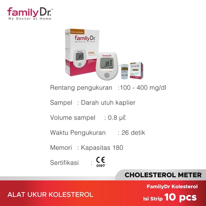 Alat Family Dr KOLESTROL /  Alat KOLESTROL Family dr